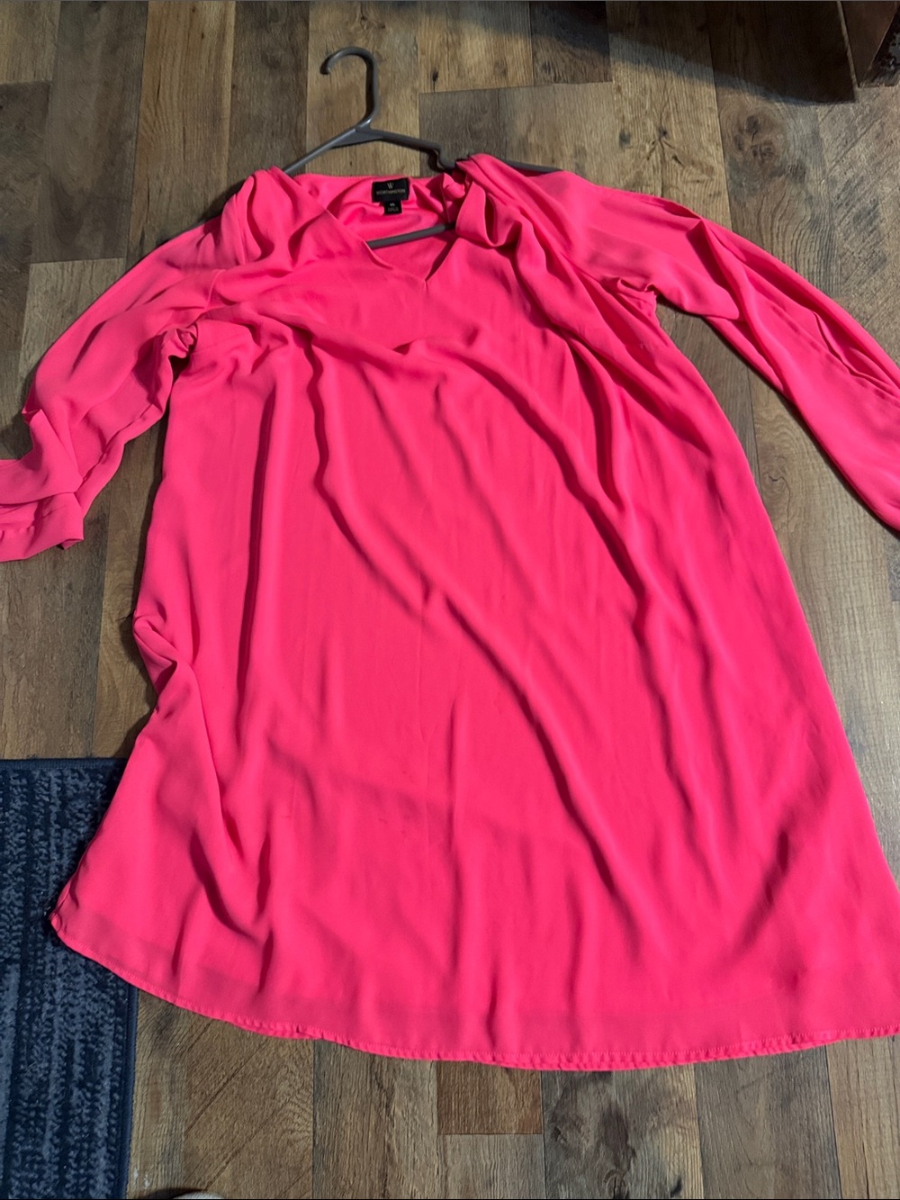 Worthington Hot Pink Asymmetrical Women's Dress